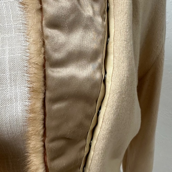 Vintage mink/ cashmere Cardigan - Picture 6 of 9